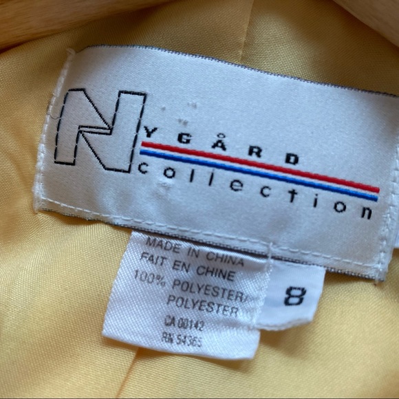 Vintage Yellow Sunflower Button Blazer Spring Jacket - Picture 7 of 9